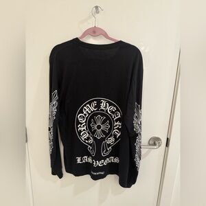 Authentic Chrome Hearts Black and White Graphic Long Sleeve